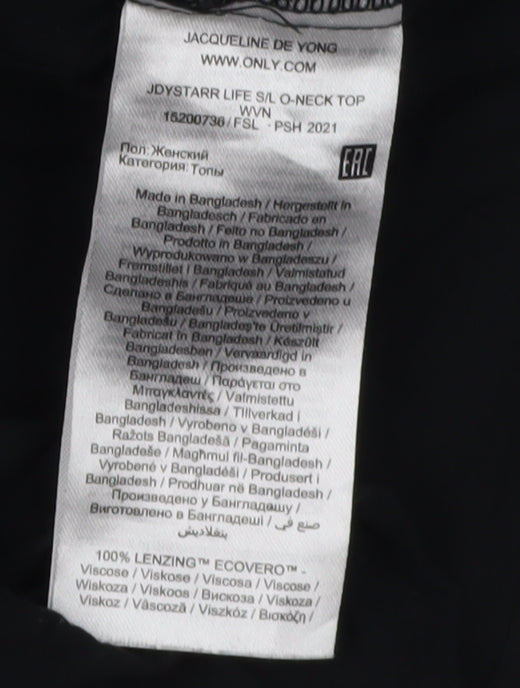 Jacqueline de Yong Women's Black Tank Top, Size 8, Casual