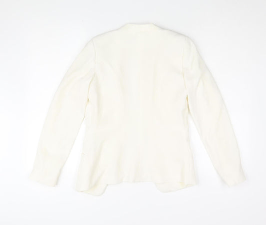 H&M Women's Ivory Blazer, Size 4, Modern Casual