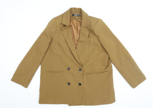 Womens UK Size 8 Missguided Brown Basic Jacket