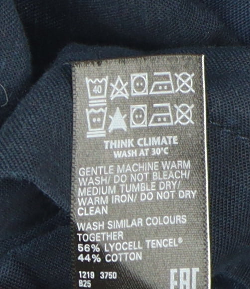 Womens UK Size 12 Marks and Spencer Blue Military Jacket