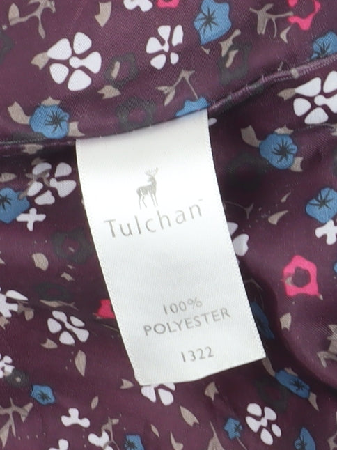 Womens UK Size S Tulchan Purple Quilted Coat