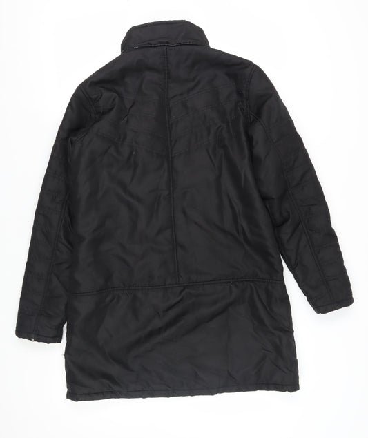 Womens UK Size 14 HOOCH Black Puffer Jacket