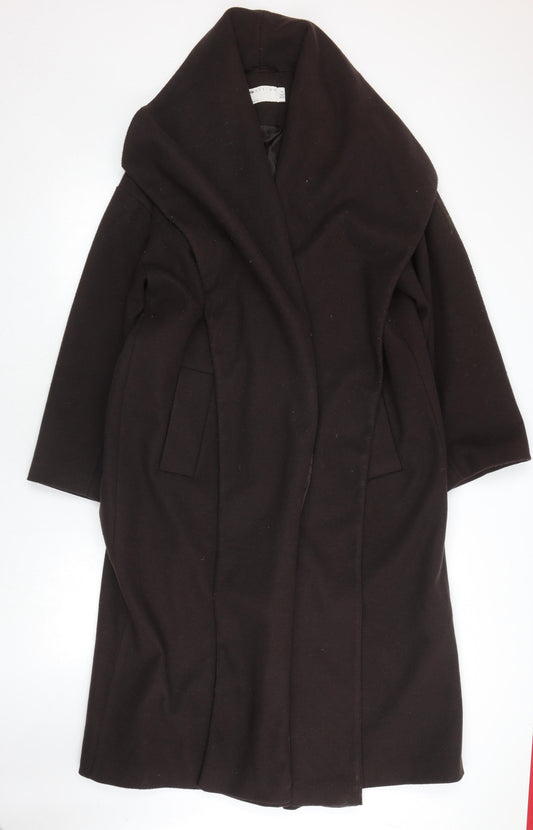 Womens UK Size 4 ASOS DESIGN Black Overcoat
