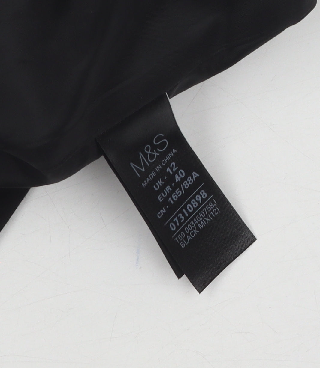 Marks and Spencer Women’s Black Herringbone Jacket, Size 12