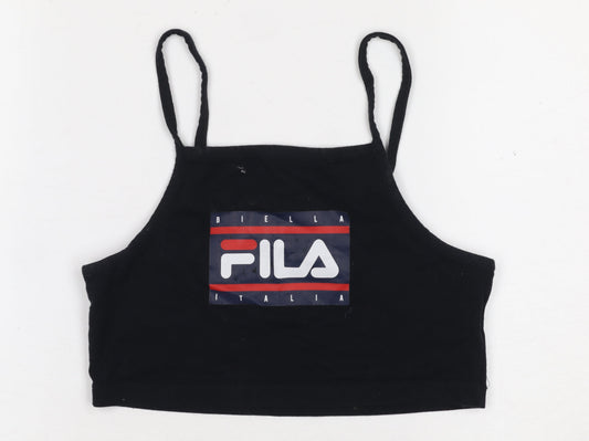 Womens UK Size S FILA Black Camisole Tank