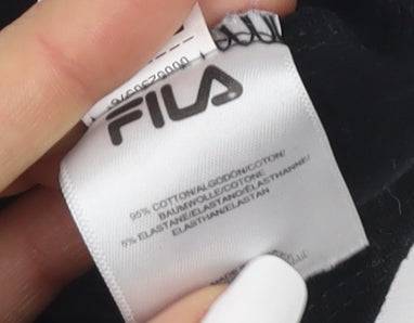 Brand and care label for Fila Women's Black Tank Top S - Sports Camisole