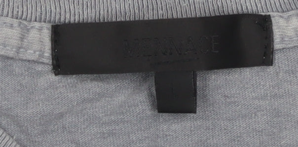Mens UK Size L Mennace Grey T-Shirt