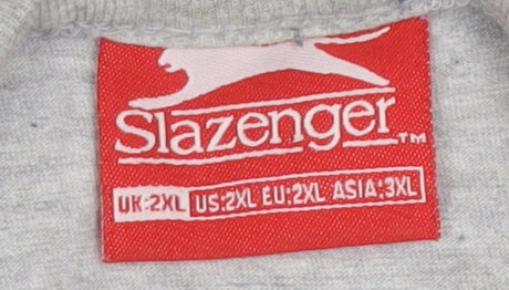 Slazenger Men's Grey 2XL Sleeveless T-Shirt