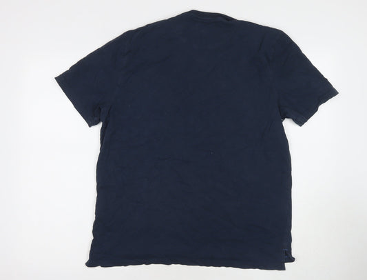 White Stuff Men’s Blue Graphic T-Shirt L