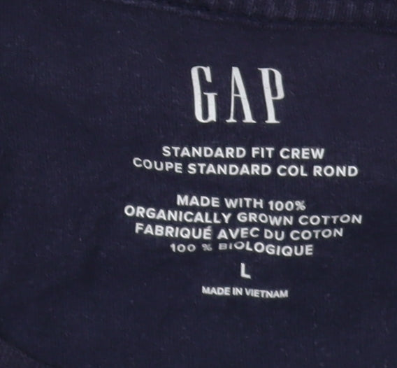 Mens UK Size L Gap Blue T-Shirt