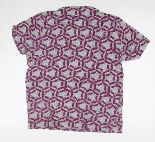 Unisex Adults UK Size L Ted Baker Multicoloured Jersey T-Shirt