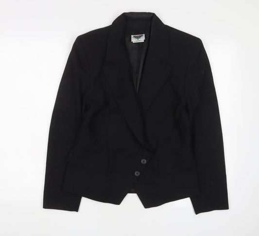 Womens UK Size 12 Jacques Vert Regular Black Suit Jacket