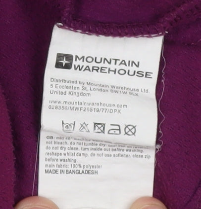 Womens UK Size M Mountain Warehouse Purple Pullover Sweatshirt