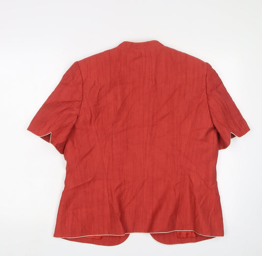 Jacques Vert Women's Red Blazer UK 16