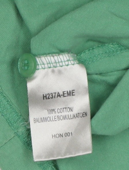 Mens UK Size L Cotton Traders Green T-Shirt