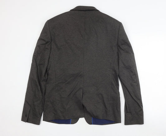 Mens UK Size 40 River Island Regular Grey Suit Jacket