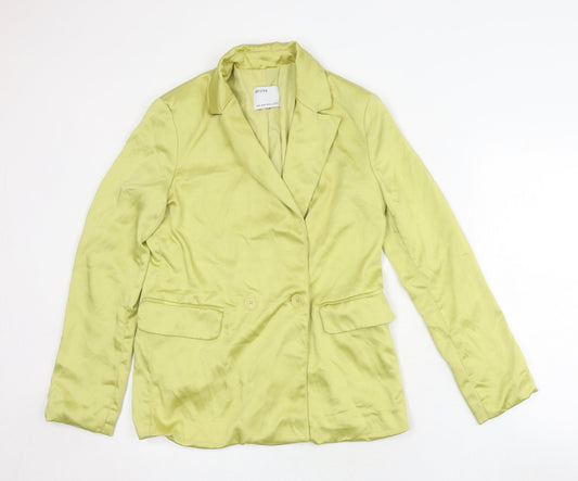Womens UK Size XS Bershka Regular Green Blazer