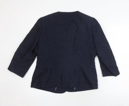 Womens UK Size 10 Eastex Blue Basic Jacket