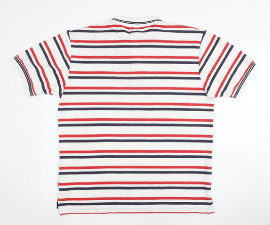 Lonsdale Men's Multicoloured Striped Polo Shirt L
