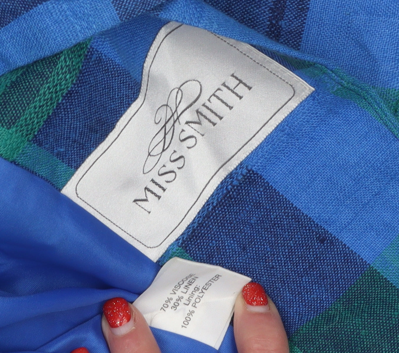 Womens UK Size 18 Miss Smith Regular Multicoloured Blazer
