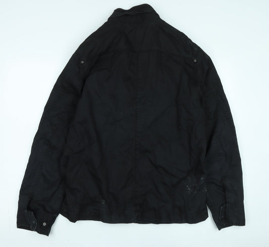Mens UK Size L River Island Black Basic Jacket