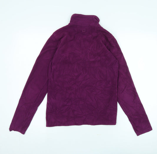 Womens UK Size S Mountain Warehouse Purple Henley Sweatshirt
