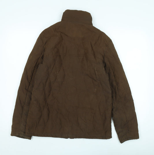 Womens UK Size 12 Jack Murphy Brown Quilted Coat