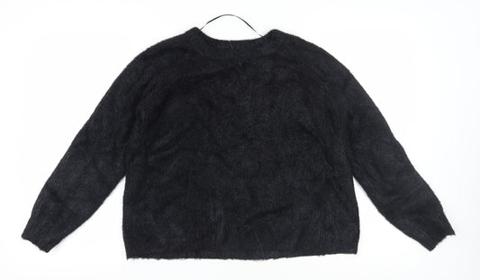 Womens UK Size 14 Red Herring Black Pullover Jumper