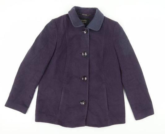 Womens UK Size 8 Viyella Purple Basic Jacket