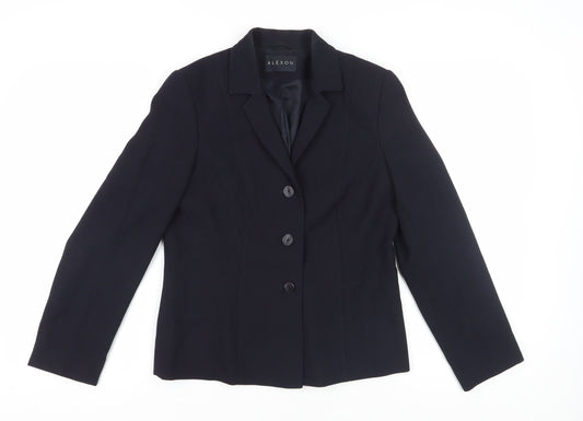 Womens UK Size 10 Alexon Regular Black Blazer