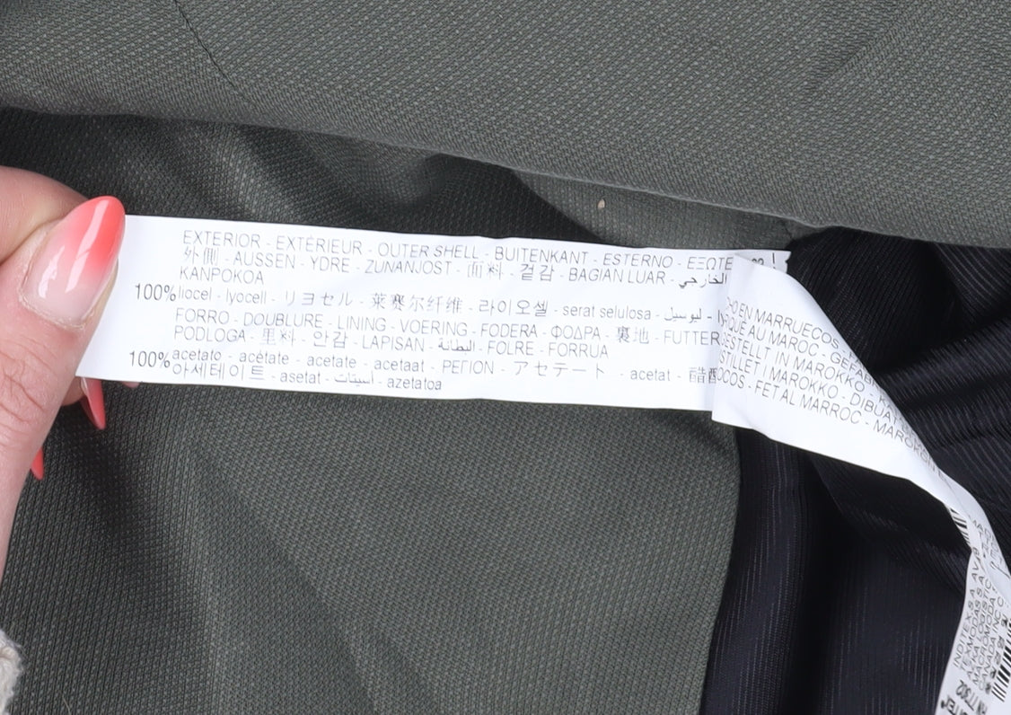 Zara Women's Green Blazer Size 14