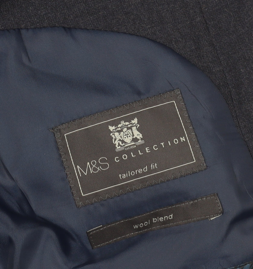 Mens UK Size 44 Marks and Spencer Regular Blue Suit Jacket