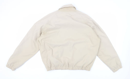 Mens UK Size L NEXT Beige Biker Coat
