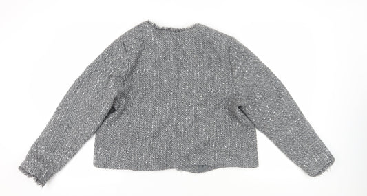 Marks and Spencer Women Grey Bouclé Suit Jacket Size 20