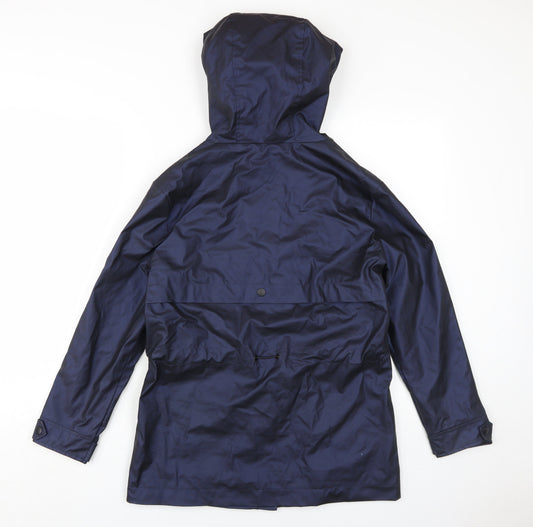 Womens UK Size 8 Plus NEXT Blue Parka Coat