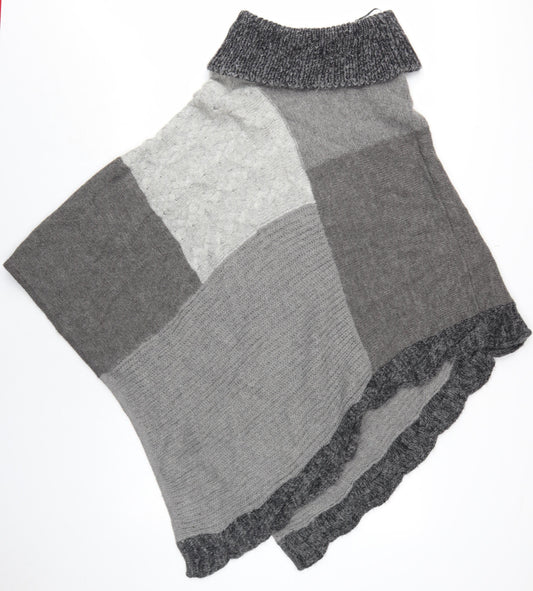 Womens UK Size S/M Phase Eight Grey Cape Jumper
