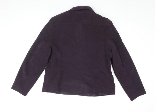 Womens UK Size 16 EWM Purple Basic Jacket