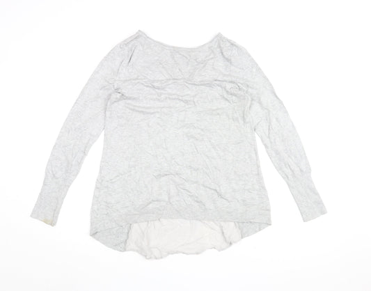 Womens UK Size 12 Mint Velvet Grey Tunic Blouse