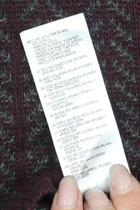 RJR John Rocha Men's Red XL Geometric Pullover Jumper