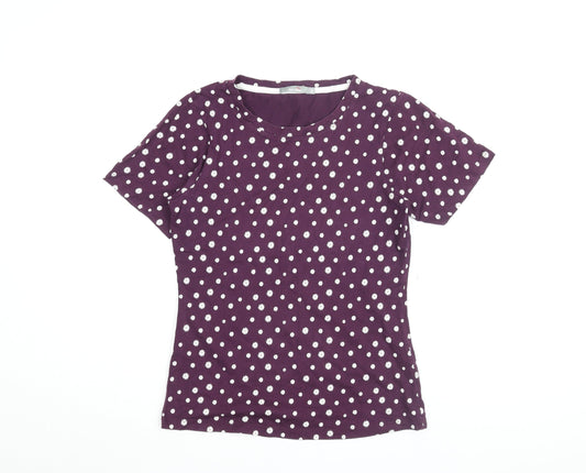 Womens UK Size 8 Peter Storm Purple Basic T-Shirt