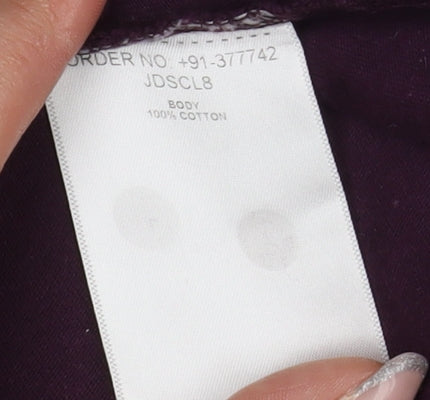 Peter Storm Women's Purple Polka Dot T-Shirt Size 8