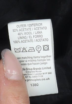 Principles Women's Black Blazer Jacket Size 12