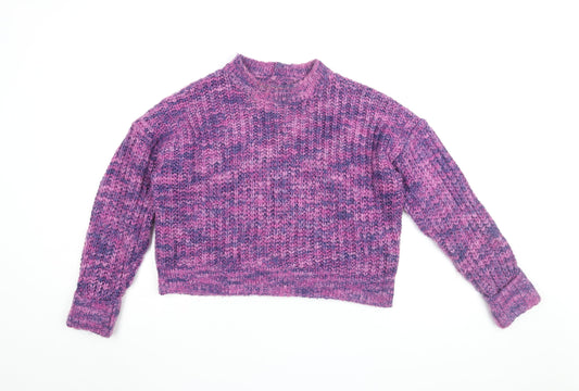 Womens UK Size S Bershka Multicoloured Pullover Jumper