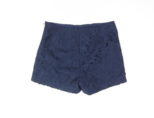 Mango Women's Blue Culotte Shorts, Size 10