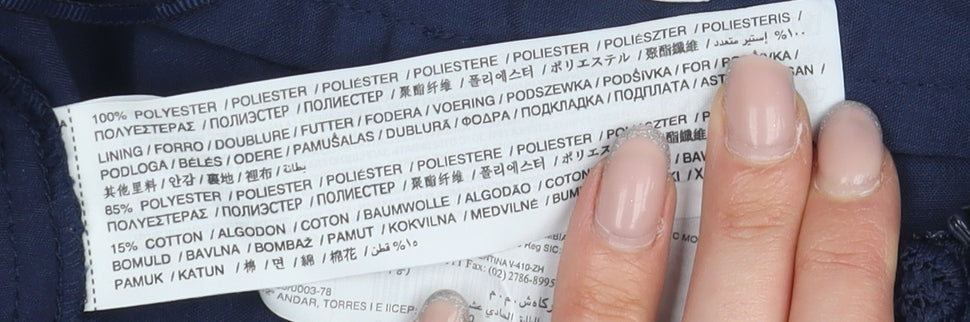 Mango Women's Blue Culotte Shorts, Size 10