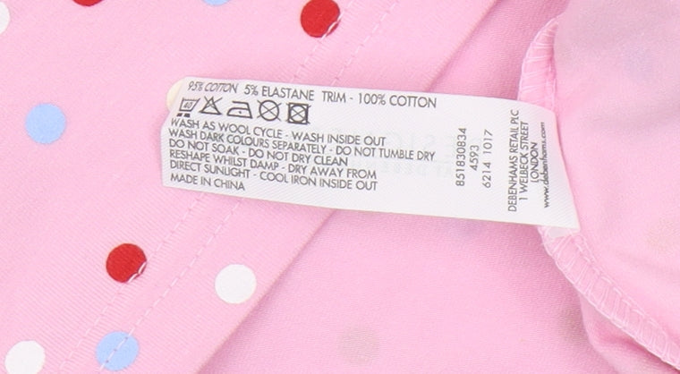 Jasper Conran Jeans Pink Polka Dot Camisole Tank Top, Size L