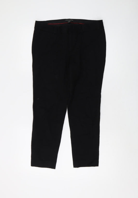 Womens UK Size 10 Banana Republic Slim Fit Dress Pants Black Trousers