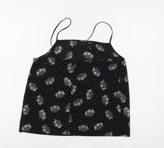 Womens UK Size 8 Topshop Black Camisole Camisole