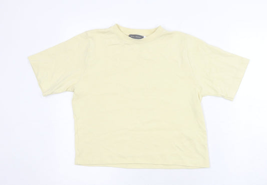 Womens UK Size XS Mint Velvet Beige Basic T-Shirt