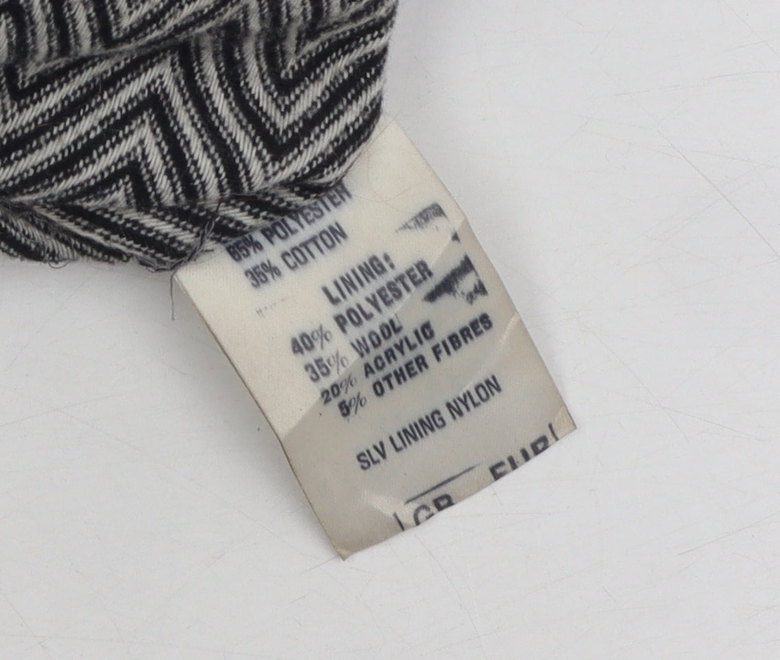 Womens UK Size 10 Debenhams Black Basic Jacket